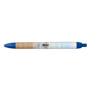 Azul Personalizada sua Caneta de Fotografias com Texto