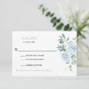 Azul Poético Floral RSVP
