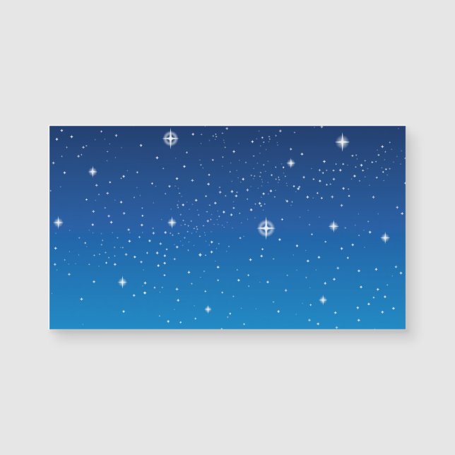 Azul profundo céu noturno estrelado (Frente)