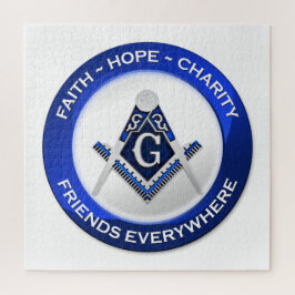 Azul Quebra-cabeça Masônico