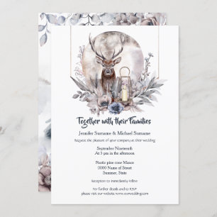 Azul-roxa-rosa floresta assada noite convite à lua