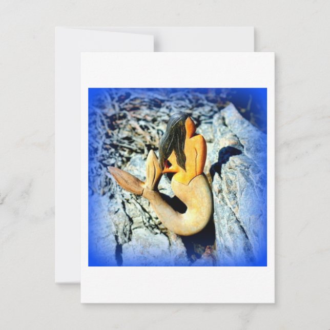 azul-sereia de cabelo preto (Frente)