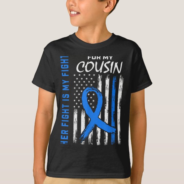Azul, Sua Luta É Minha Camisa De Consciência Da Di (Frente)