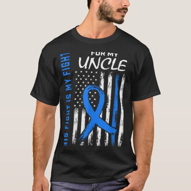 Azul Sua Luta É Minha Camisa De Consciência Da Dia (Frente)