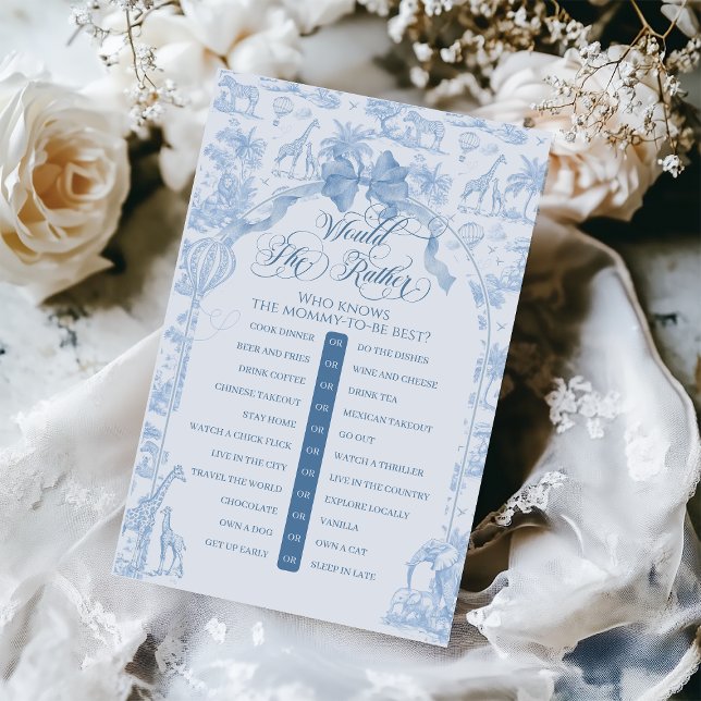 Azul Toile Safari Animal Faria O Jogo Da Preferenc (Criador carregado)