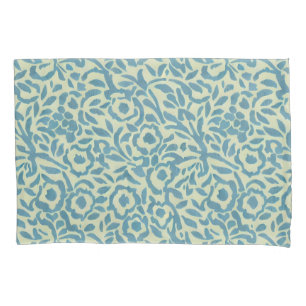 Azul Turquesa Elegante e Floral Abstrato Verde