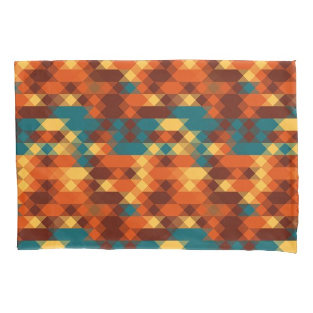 Azul-turquesa, vermelho, laranja e geométrico amar (Frente)
