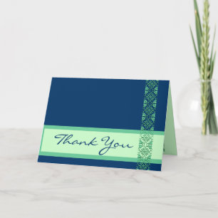 AZUL & VERDE com Agradecimento de Casamento em Ren