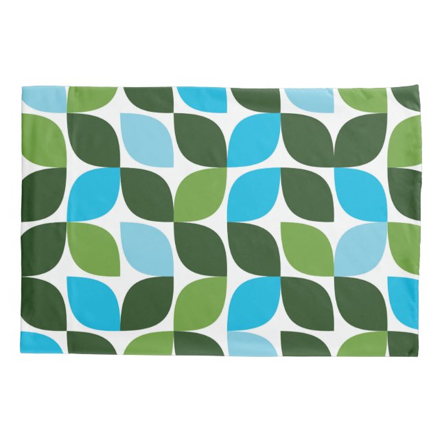 Azul, verde, legal, moda, abstrato da natureza mod (Verso)