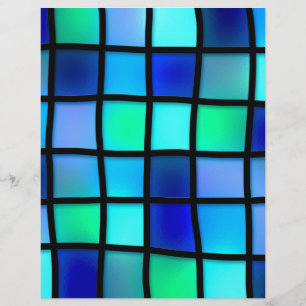 Azulejo abstrato Azul do Mosaico