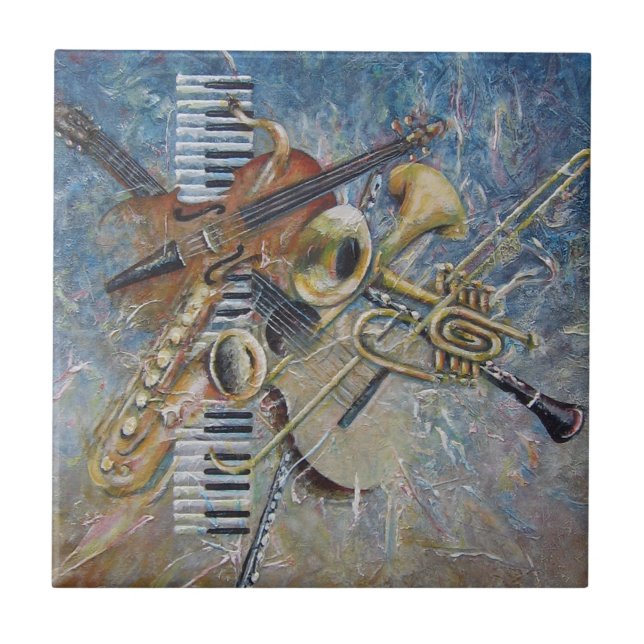 Azulejo abstrato da melodia (Frente)