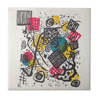 Azulejo Abstrato de Cerâmica Wassily Kandinsky