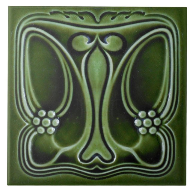 Azulejo art nouveau estilo lareira decorativa (Frente)