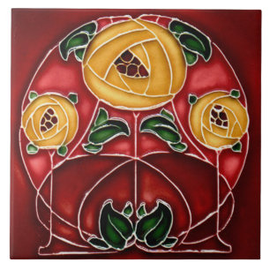 Azulejo art nouveau estilo lareira decorativa