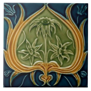 Azulejo art nouveau estilo lareira decorativa