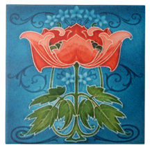 Azulejo art nouveau estilo lareira decorativa