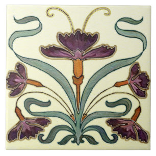 Azulejo art nouveau estilo lareira decorativa