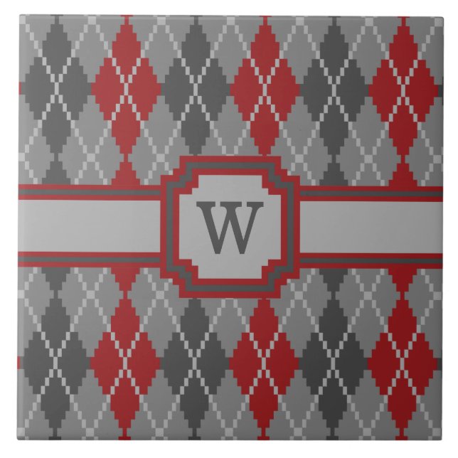 Azulejo Ashes e Embers Argyle (Frente)