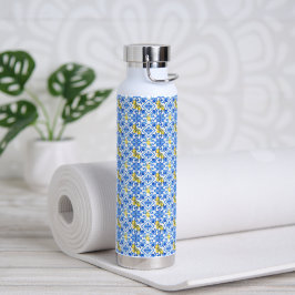 Azulejo Azul Limão Amarelo
