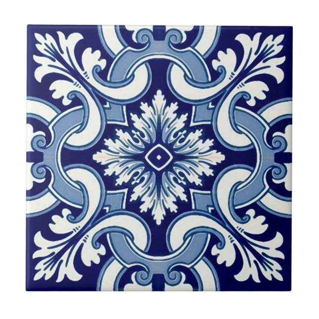 Azulejo azul português (Frente)