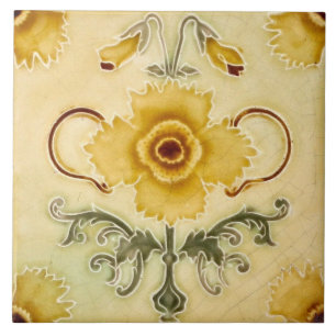 Azulejo Azulejo art nouveau estilo fogo decorativo