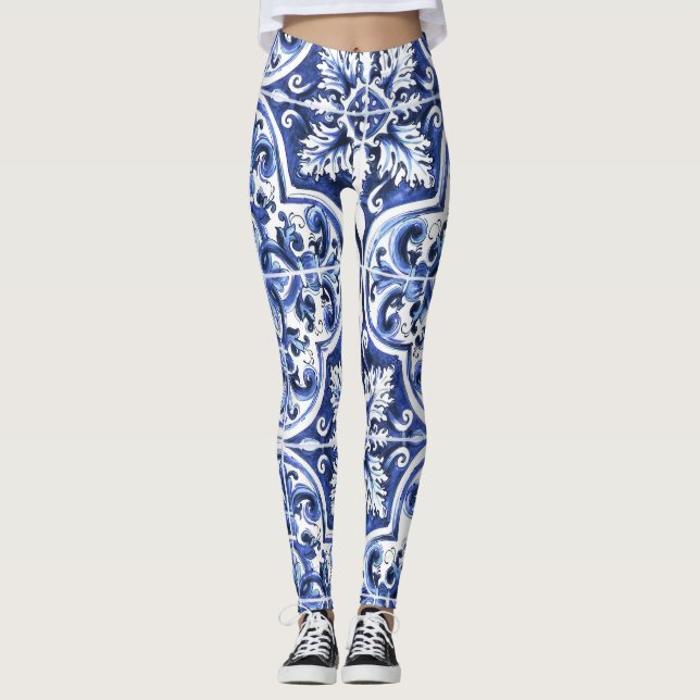 Azulejo Azulejo Dolce Leggings Blue Cerâmica (Frente)