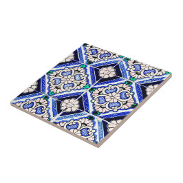 Azulejo Azulejos de padrão espanhol Marinho branco