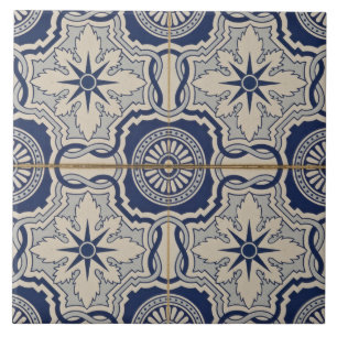 azulejo azulejos português moderno azul floral