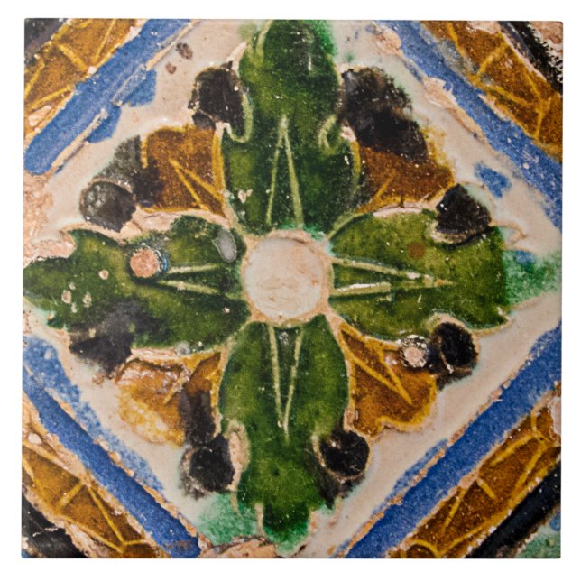 Azulejo Azulejos Verde Azulejos Geométrico Espanho (Frente)