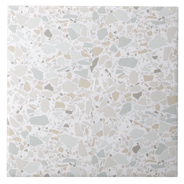 Azulejo Branco moderno e simples Terrazzo (Frente)