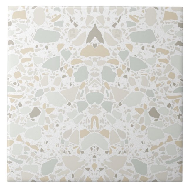 Azulejo Branco moderno e simples Terrazzo (Frente)