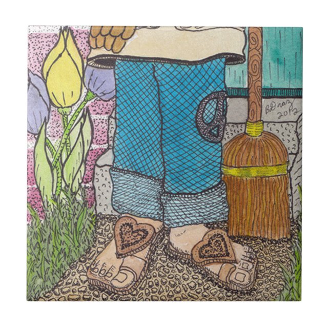 Azulejo calmo do jardineiro (Frente)