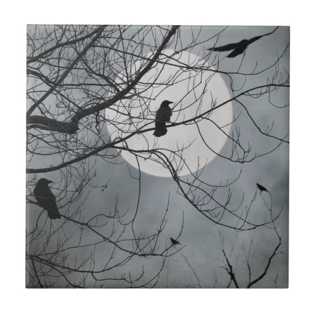 Azulejo celestial de aves cerâmicas (Frente)