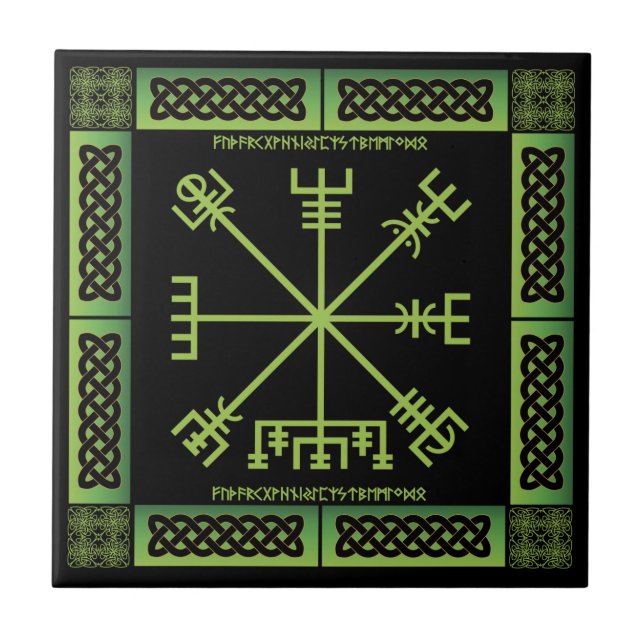 Azulejo Céltico de Vegvisir Cerâmica (Frente)