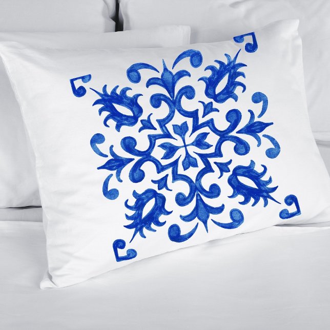 Azulejo central redondo medalhão azul Português (Criador carregado)