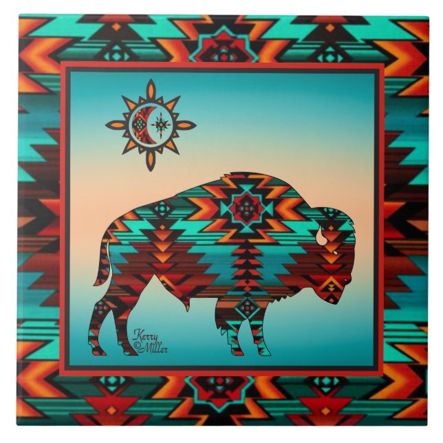 Azulejo CERAMIC do Sudoeste de Buffalo (Frente)