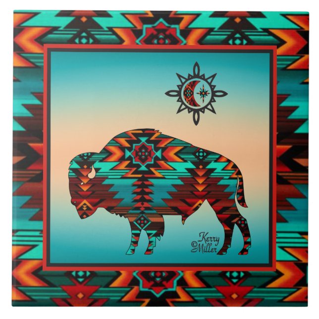 Azulejo CERAMIC do Sudoeste de Buffalo (Frente)