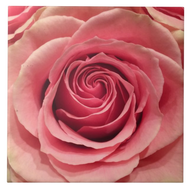 Azulejo Cerâmica de Rosa (Frente)