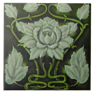 Azulejo cerâmico - Art Nouveau Artichoke