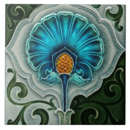 Azulejo cerâmico - Art Nouveau Blue Green - Amarel