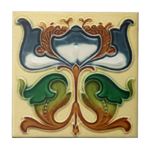 Azulejo cerâmico - Art Nouveau Floral