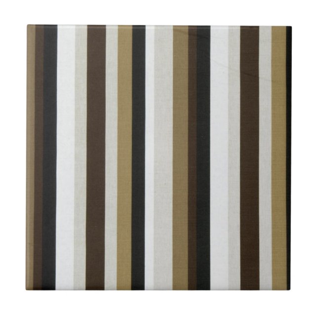 Azulejo cerâmico Black Brown Stripe (Frente)