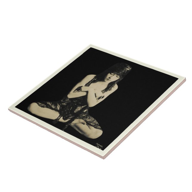 Azulejo cerâmico com dançarino da Vintage (Lateral)