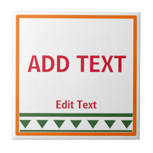 Azulejo cerâmico com letras e números italianos ve