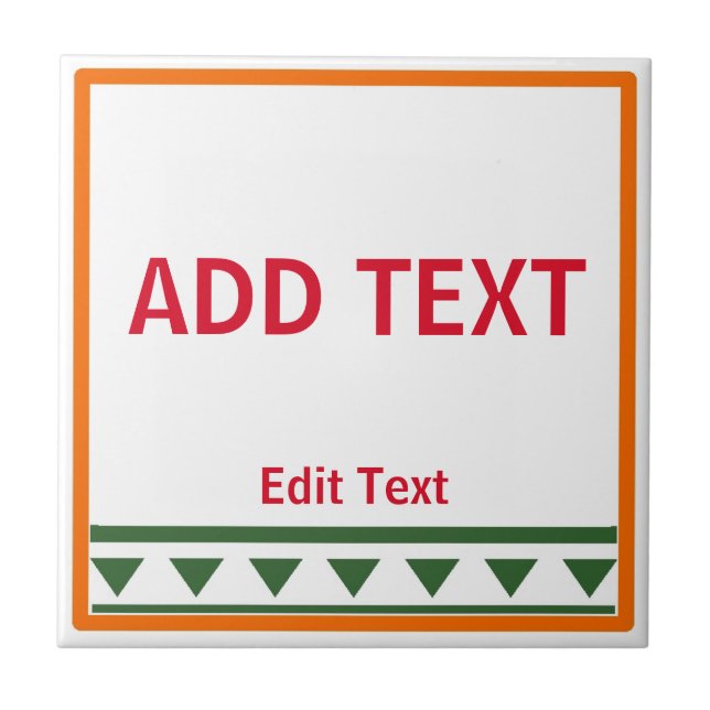 Azulejo cerâmico com letras e números italianos ve (Frente)