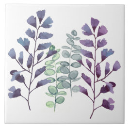 Azulejo cerâmico - Cores d'água de coleção botânic