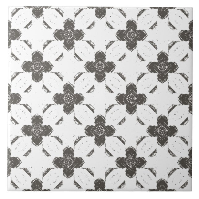 Azulejo cerâmico das flores de bronze (Frente)