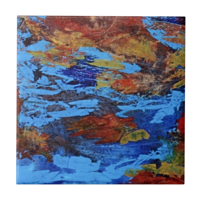 Azulejo cerâmico de abstrato (Frente)