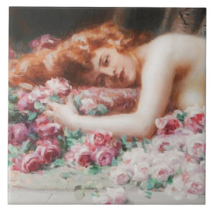 Azulejo cerâmico de arte vitoriana