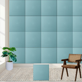 Azulejo cerâmico de cor sólida azul-claro-aqua